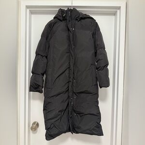 Jenni Kayne Long Black Puffer Jacket